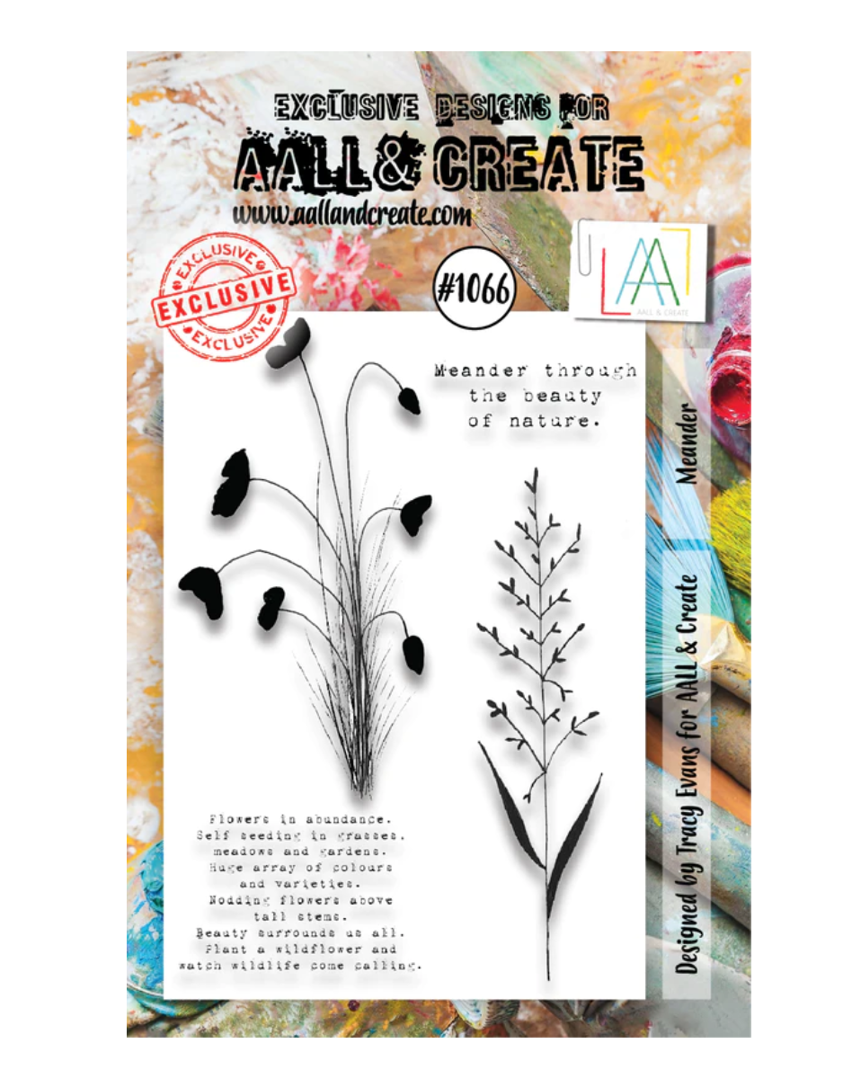 A7 - MEANDER - Clear Stamp Set - AALL and Create - Designer Tracy Evans - #1066