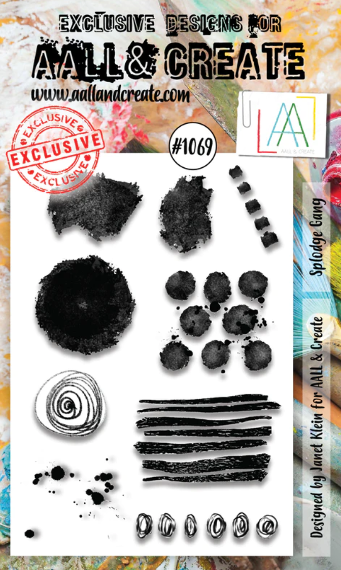 A6 - SPLODGE GANG - Clear Stamp Set - AALL and Create - Designer Janet Klein - #1069