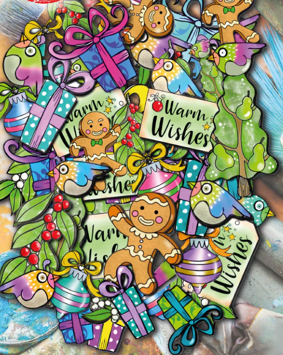 Ephemera - A6 - WARM WISHES - AALL and Create - Designer Janet Klein - #16