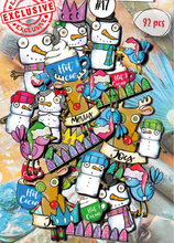 Ephemera - A6 - FROSTY FRIENDS - AALL and Create - Designer Janet Klein - #17