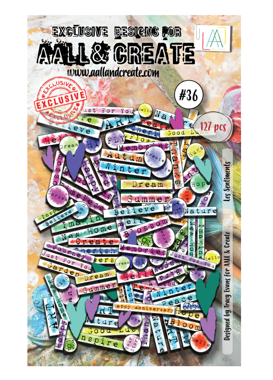 Ephemera - A6 - LES SENTIMENTS - AALL and Create - Designer Janet Klein - #36