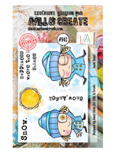 A7 - SNOW ANGEL - Clear Stamp Set - AALL and Create - Janet Klein - #943