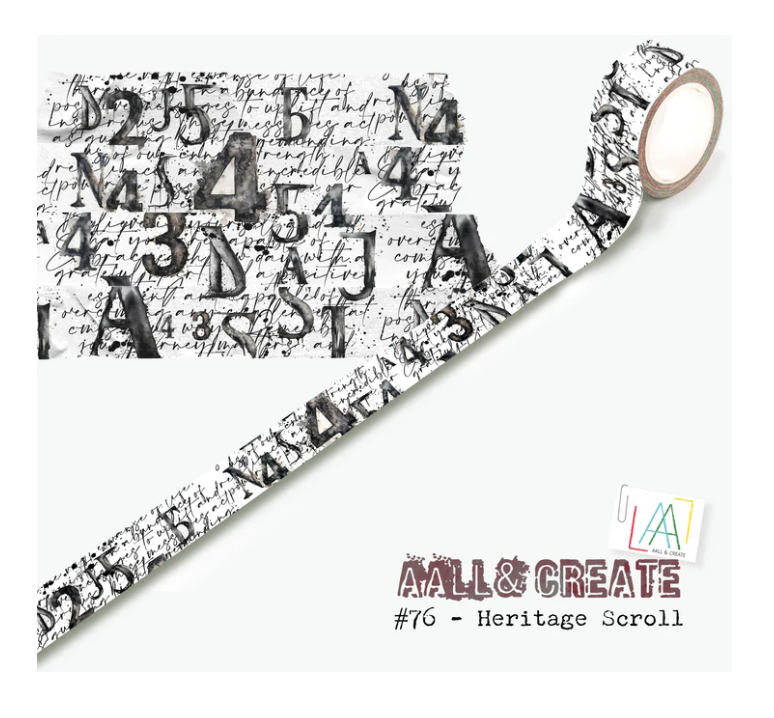 Aall and Create - Washi Tape - #76 - HERITAGE SCROLL