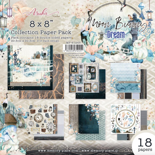 8x8 - Moon Bunny - Dream - Asuka Studio - Double Sided Paper
