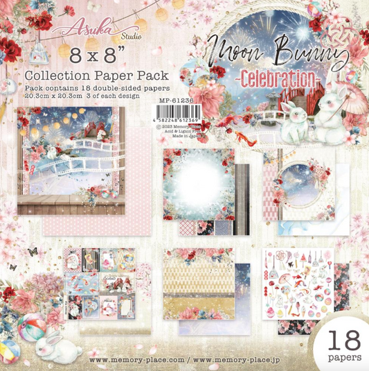8x8 - Moon Bunny - Celebration - Asuka Studio - Double Sided Paper