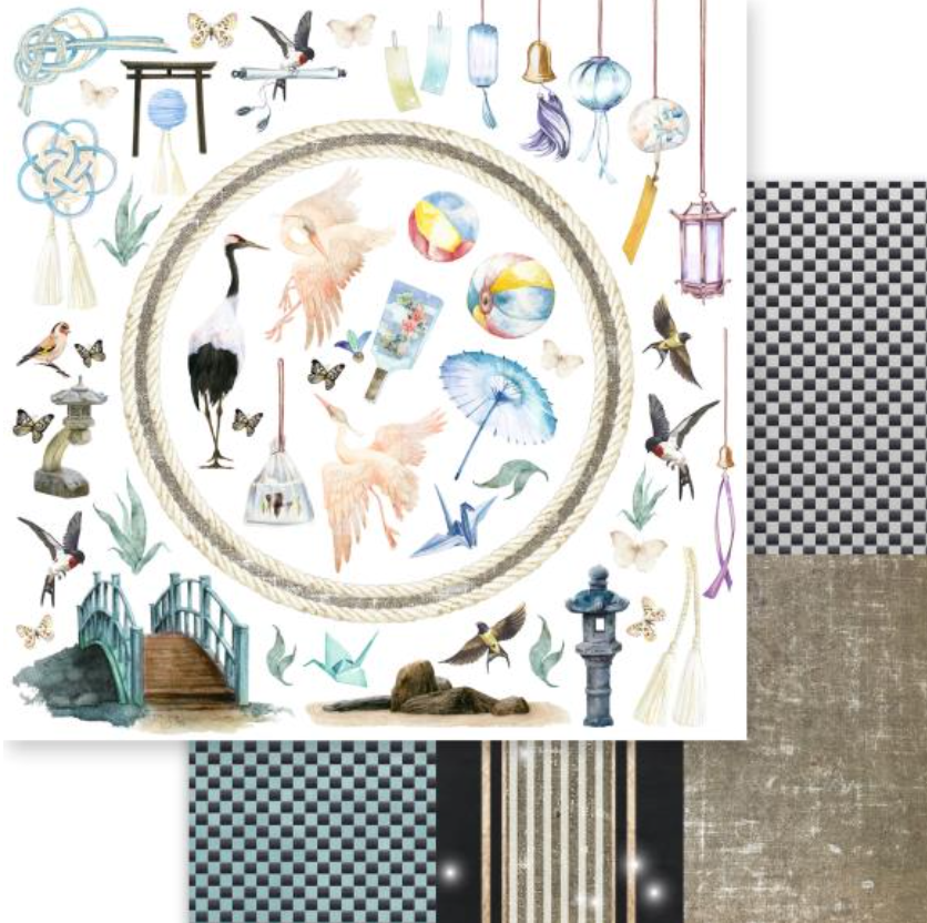 8x8 - Moon Bunny - Dream - Asuka Studio - Double Sided Paper