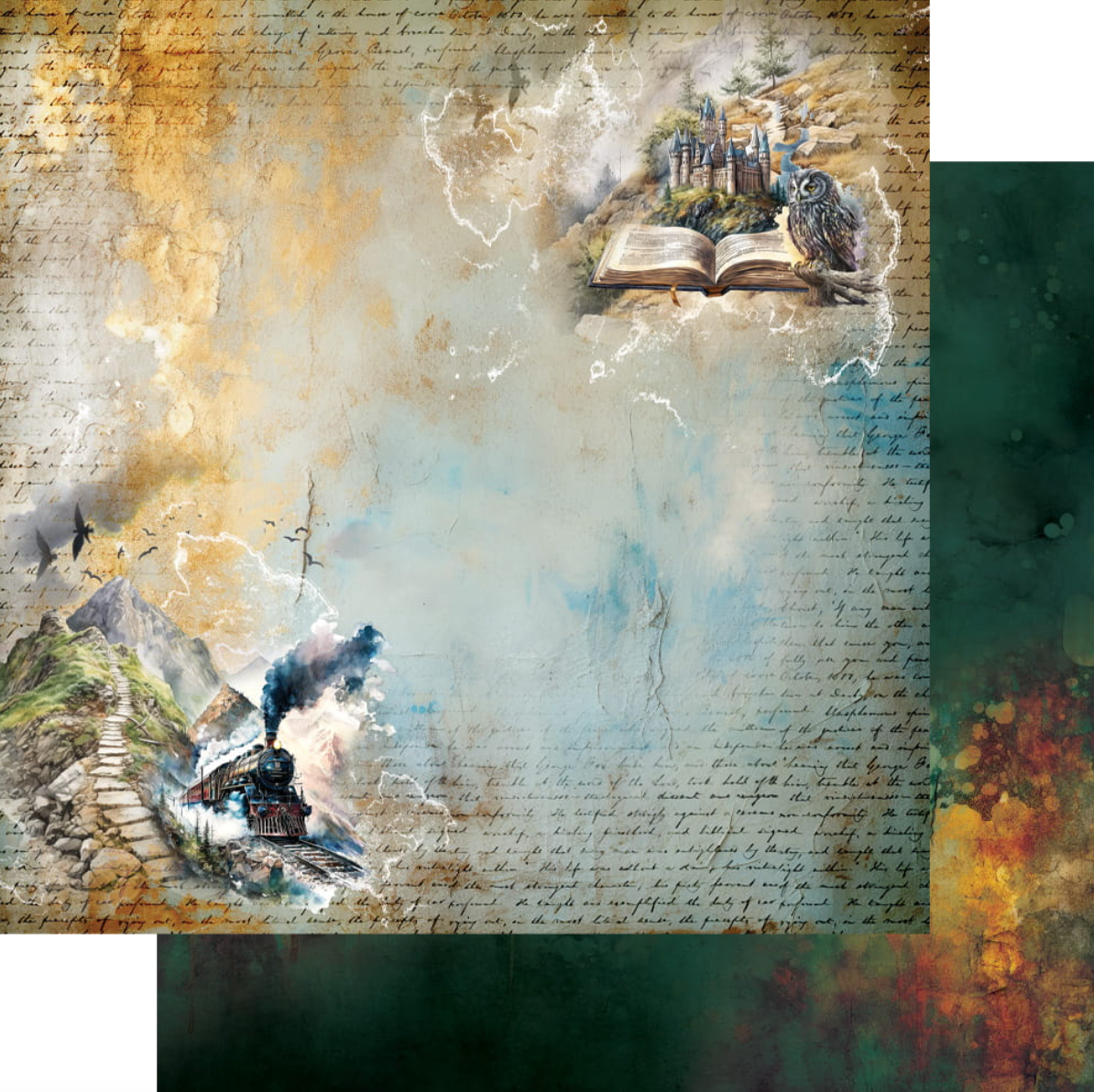 12x12 - Legends Of The Magic School - Double Sided Paper - Alchemy Of Art