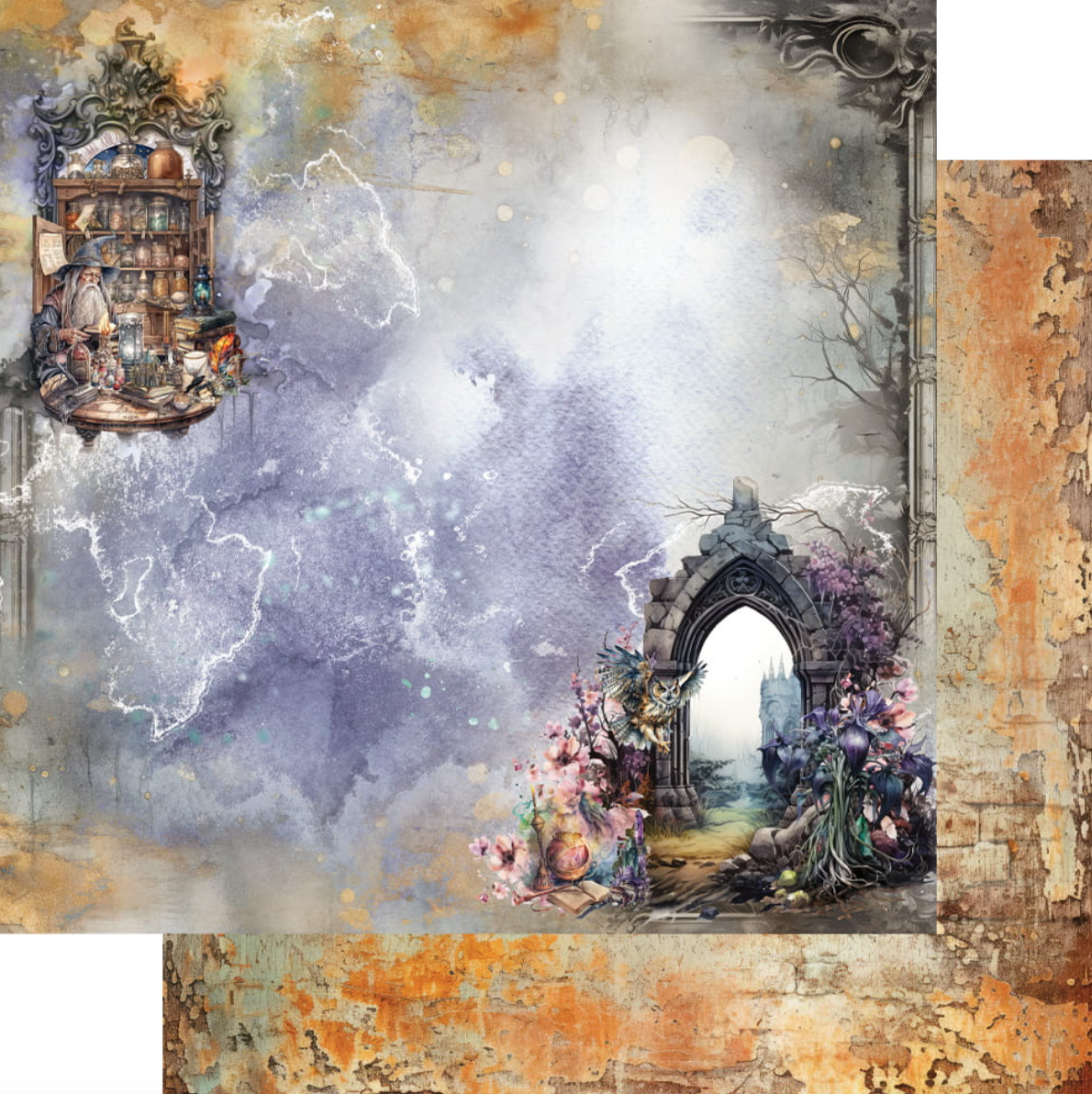 6x6 - Legends Of The Magic School - Double Sided Paper - Alchemy Of Art