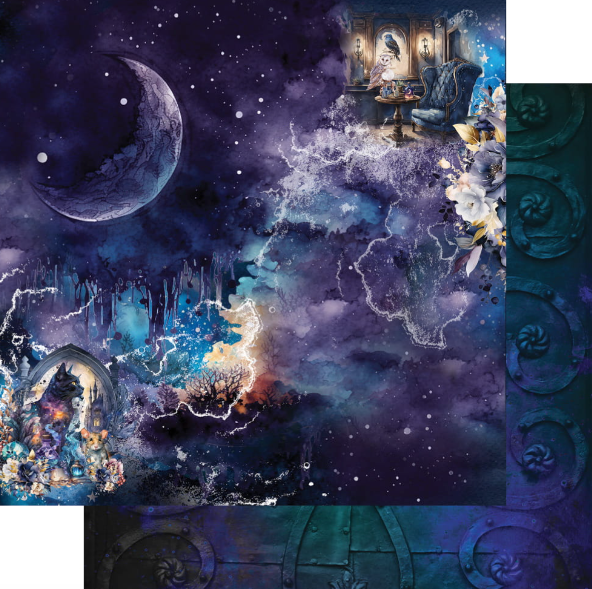 12x12 - Legends Of The Magic School - Double Sided Paper - Alchemy Of Art