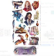 6x12 - Legends Of The Magic School - Fussy Cutting Set - Alchemy Of Art