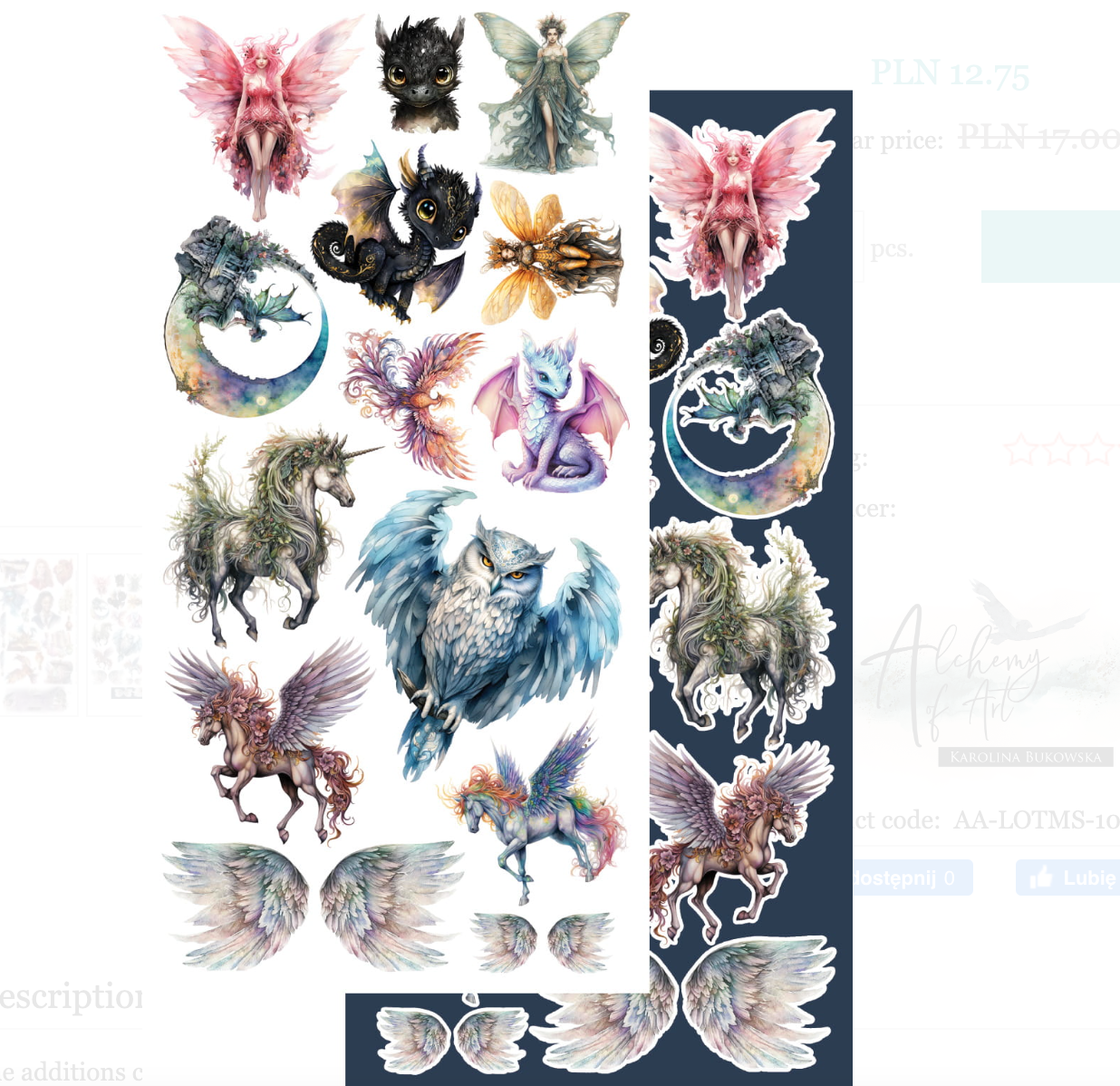 6x12 - Legends Of The Magic School - Fussy Cutting Set - Alchemy Of Art