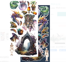 6x12 - Legends Of The Magic School - Fussy Cutting Set - Alchemy Of Art