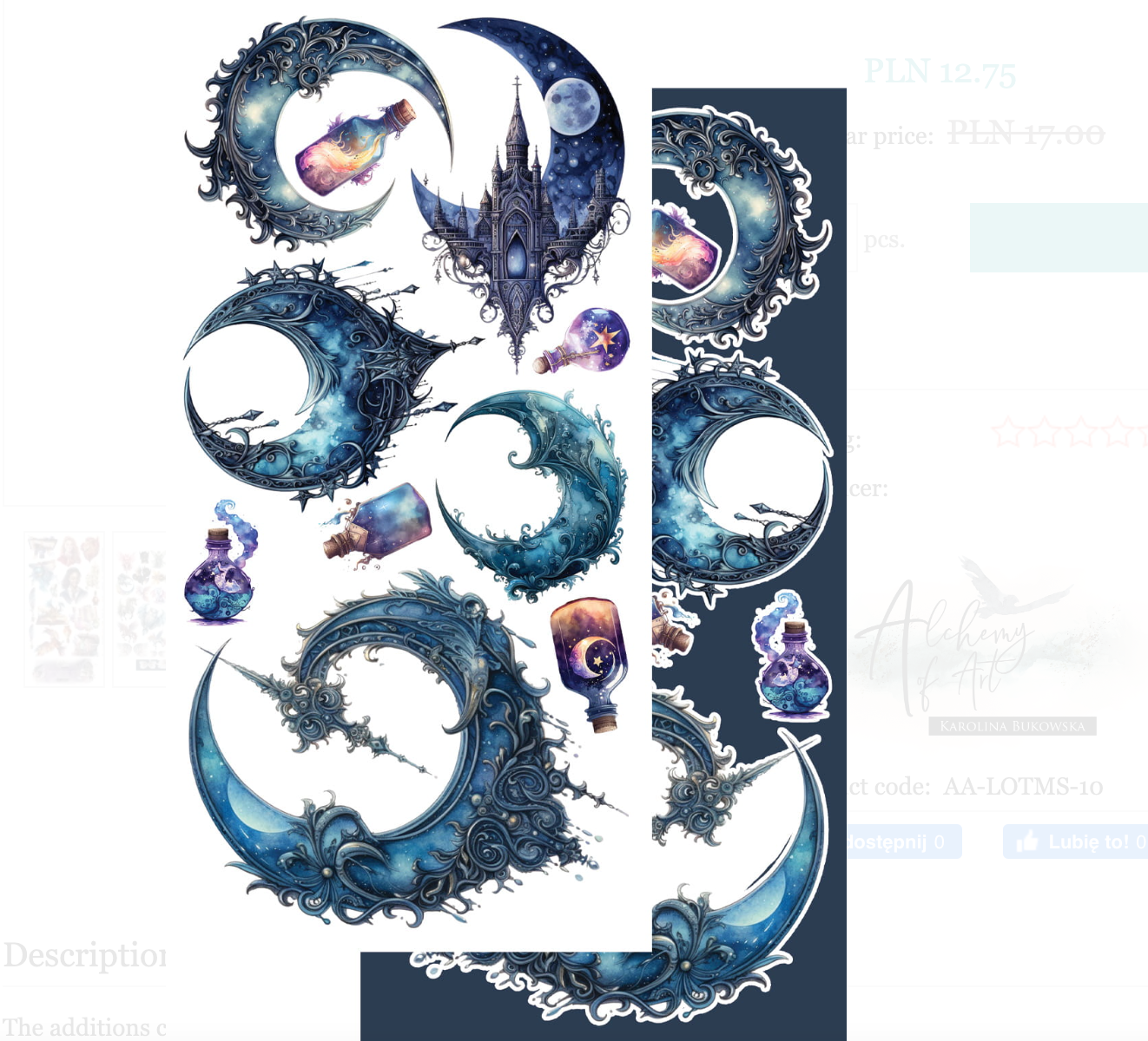 6x12 - Legends Of The Magic School - Fussy Cutting Set - Alchemy Of Art