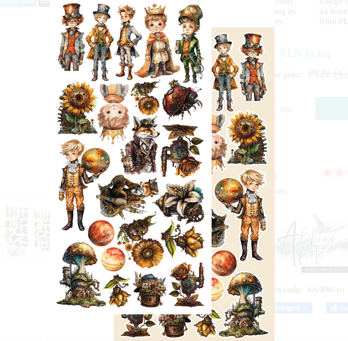 6x12 - Between Worlds - Fussy Cutting Set - Alchemy Of Art