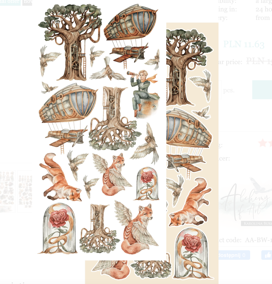 6x12 - Between Worlds - Fussy Cutting Set - Alchemy Of Art