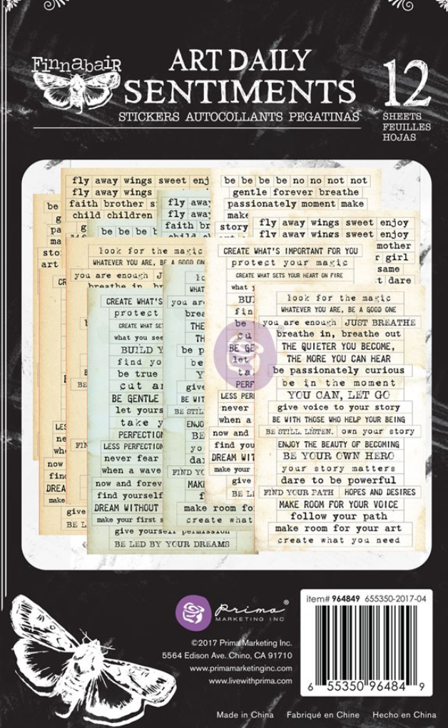 Art Daily Sentiments - STICKER PAD - Prima Marketing