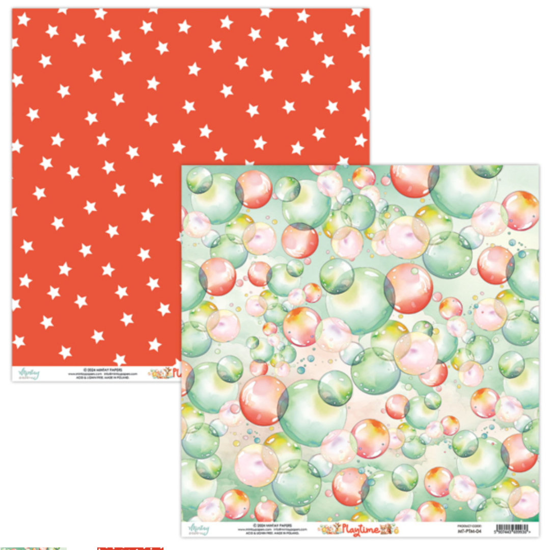 Mintay Papers - Playtime - 6x6 - Double Sided - Scrapbook Papers