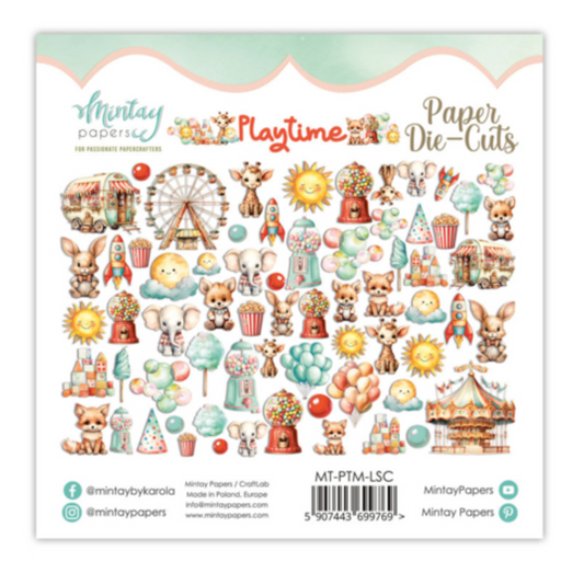 Mintay Papers - Playtime - Paper Die Cuts -  60 PCS