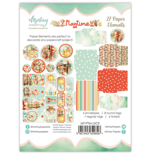Mintay Papers - Playtime - Paper Elements -  27 PCS