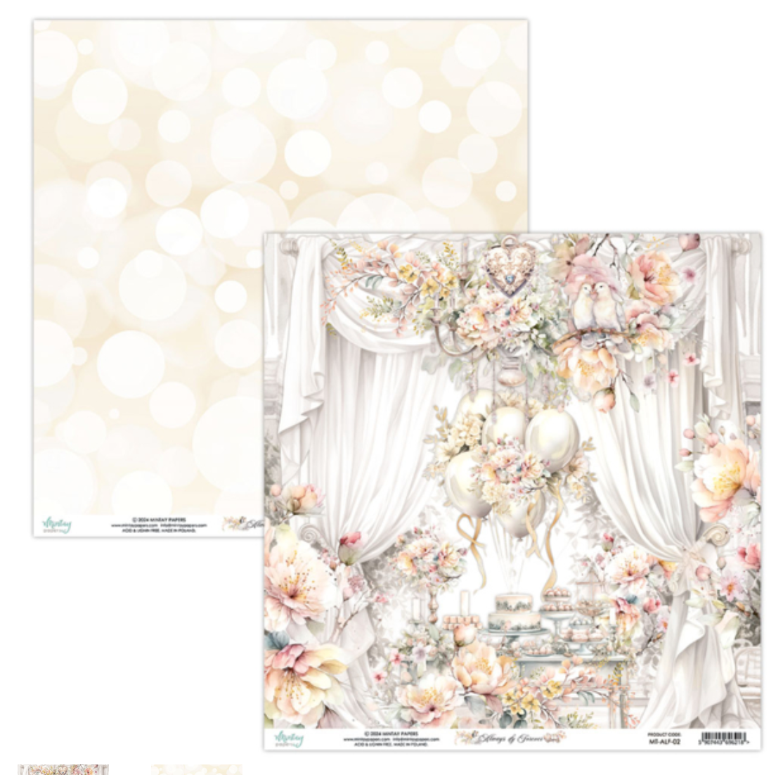 Mintay Papers - Always and Forever - 6x6 - Double Sided - Scrapbook Papers