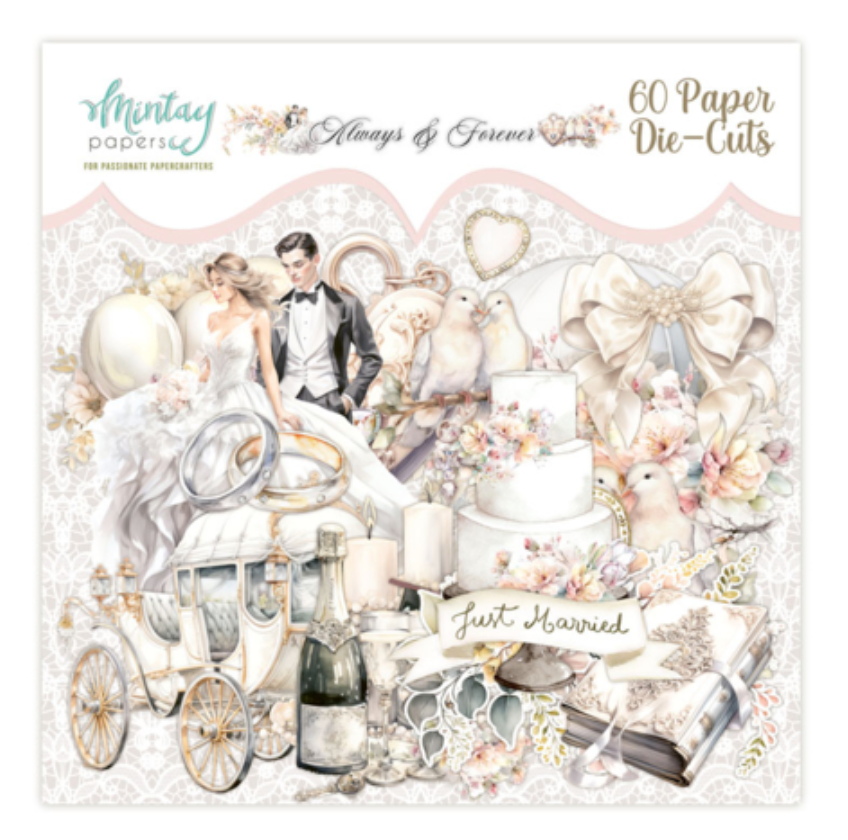 Mintay Papers - Always and Forever - Paper Die Cuts - 60 PCS