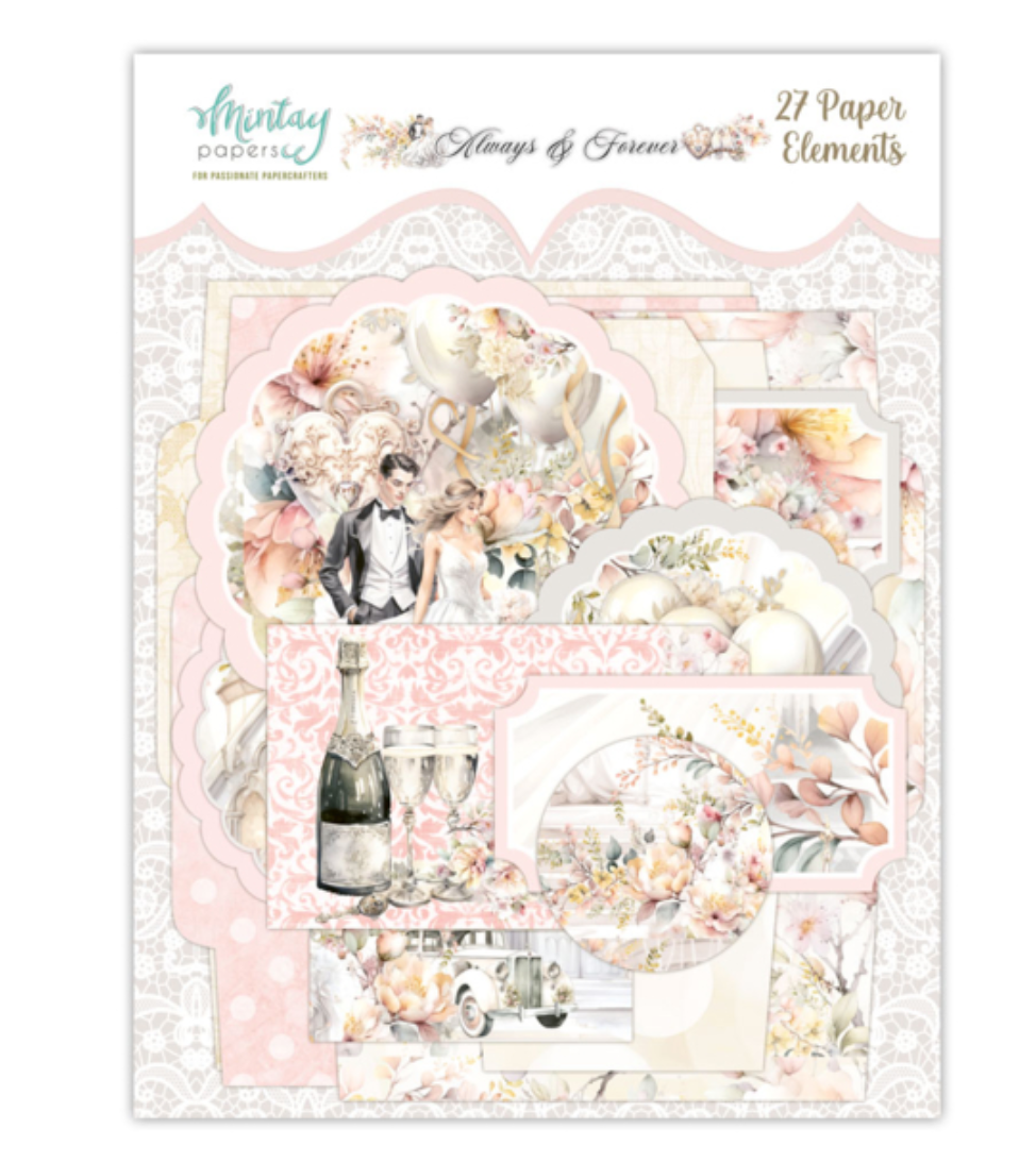 Mintay Papers - Always and Forever - Paper Elements -27 PCS