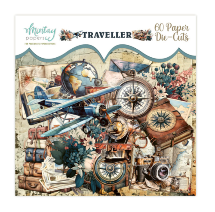 Mintay Papers - Traveller - Paper Die Cuts - 60 PCS