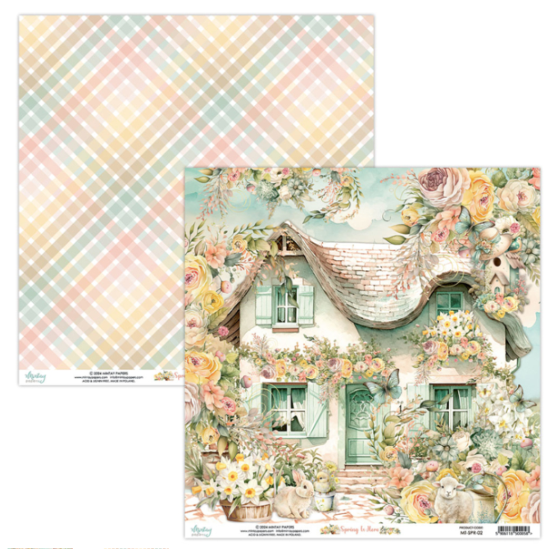 Mintay Papers - Spring Is Here - 6x6 - Double Sided - Scrapbook Papers