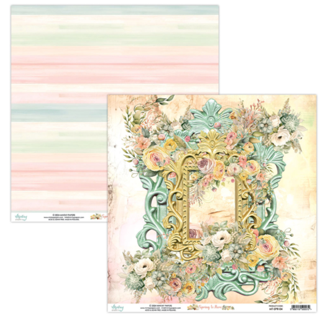 Mintay Papers - Spring Is Here - 12x12 - Double Sided - Scrapbook Papers