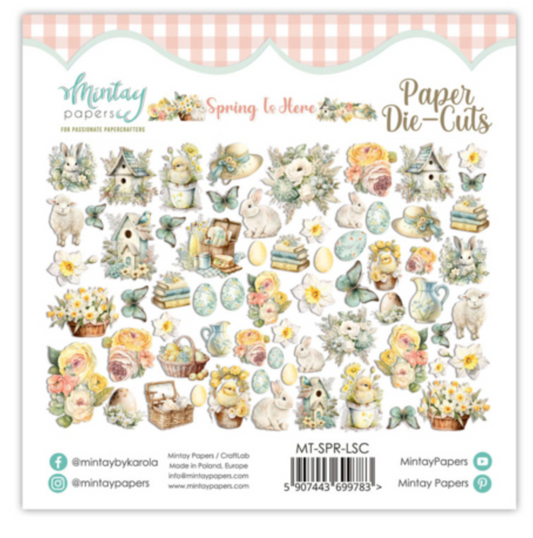 Mintay Papers - Spring Is Here - Paper Die Cuts - 60 PCS
