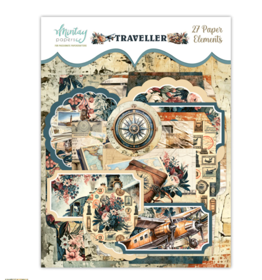 Mintay Papers - Traveller - Paper Elements - 27 PCS