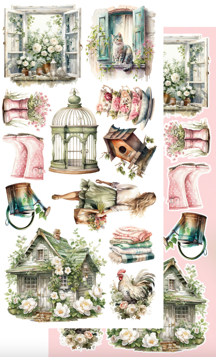 12x6 Cutting Set - Soul Of Spring - 6 Double Sided Papers - Alchemy Of Art