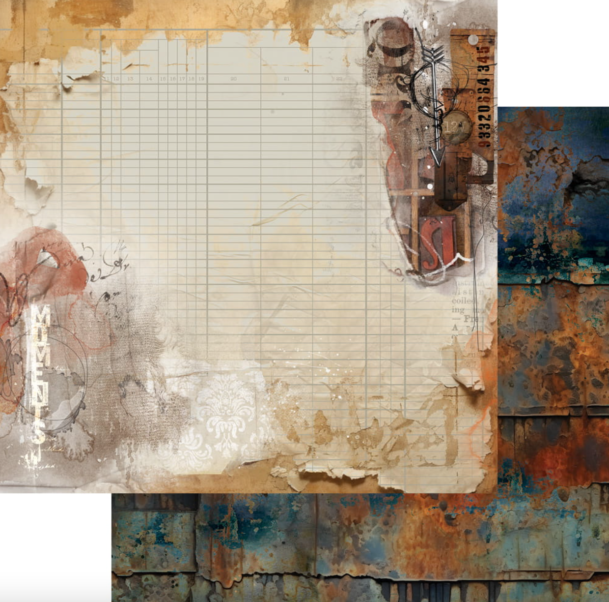 8x8 - The Men's World - 12 Double Sided Paper - Alchemy Of Art