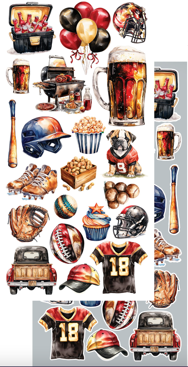 12x6 Cutting Set - The Men's World - 8 Double Sided Paper - Alchemy Of Art