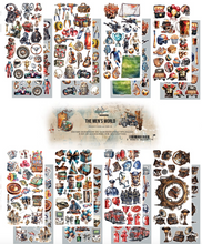12x6 Cutting Set - The Men's World - 8 Double Sided Paper - Alchemy Of Art