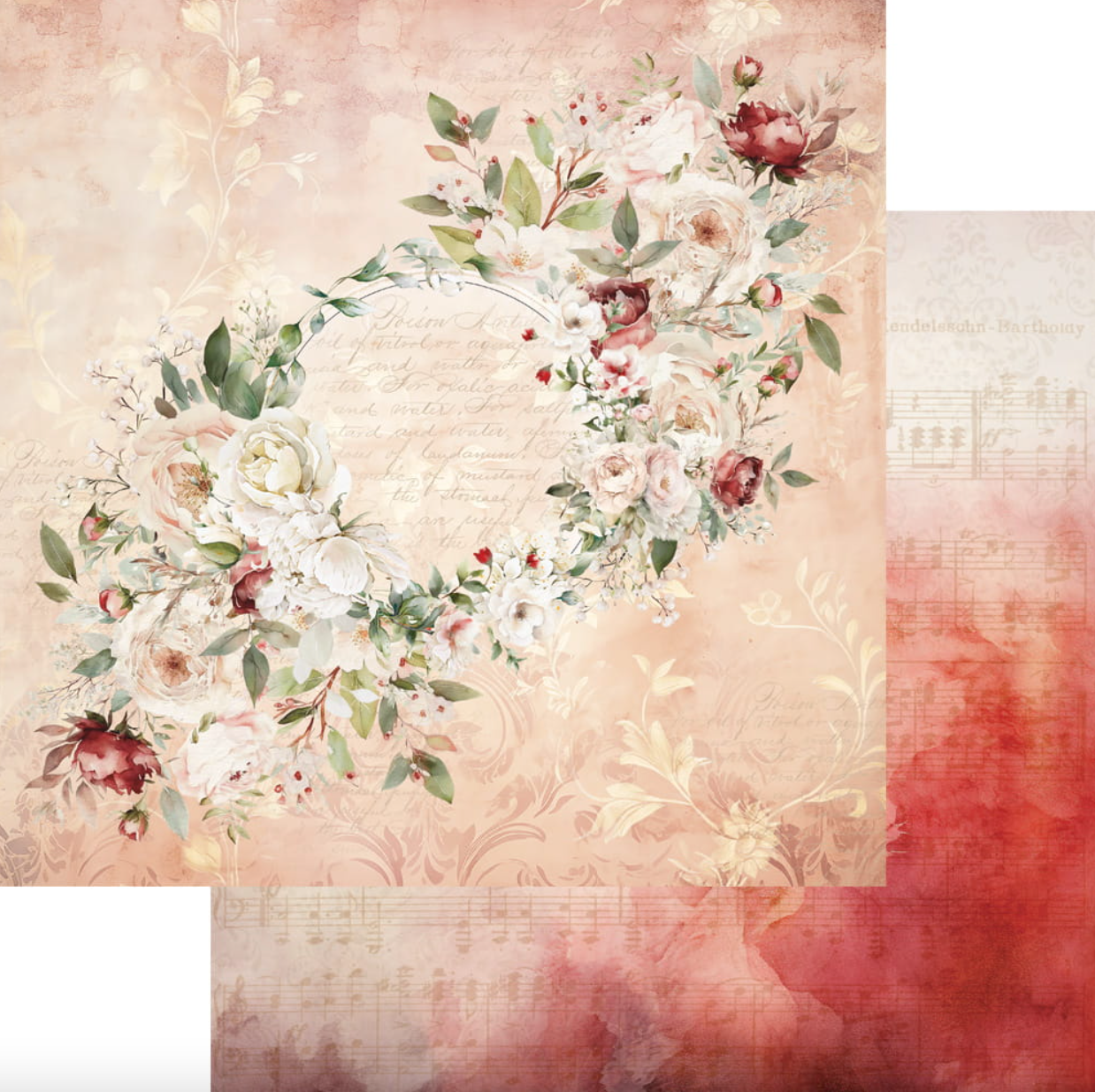 12x12 - Melody Of The Heart - 6 Double Sided Paper - Alchemy Of Art