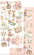 6x12 - Hello Baby - Fussy Cutting Set - Baby Girl - 8 Double Sided Papers - Alchemy Of Art