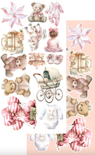 6x12 - Hello Baby - Fussy Cutting Set - Baby Girl - 8 Double Sided Papers - Alchemy Of Art