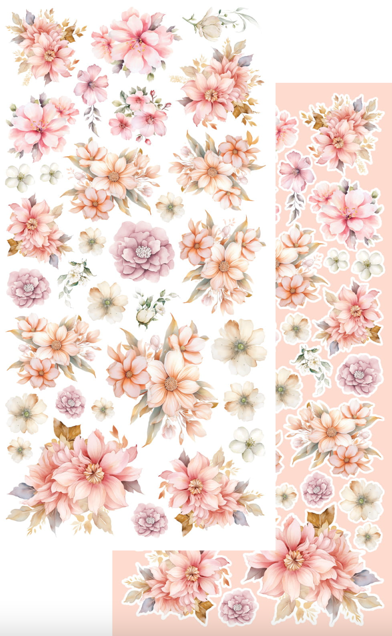 6x12 - Hello Baby - Fussy Cutting Set - Baby Girl - 8 Double Sided Papers - Alchemy Of Art