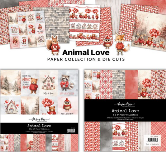 Cut Aparts - Animal Love - Paper Rose