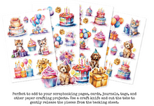 Embossed Die Cuts - Rainbow Birthday - Paper Rose