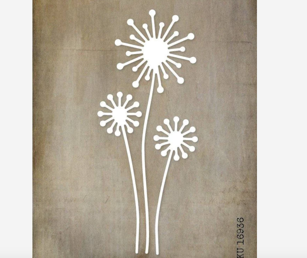 Die - Dandelions - Metal Cutting Die - Paper Rose