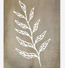 Die - Large Leaf Outline Die - Metal Cutting Die - Paper Rose