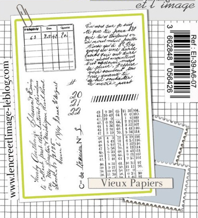 Old Papers - Clear Stamp Set - L'encre et L'image