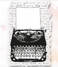 Typewriter - Clear Stamp - Love In The Moon