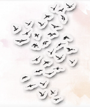 The Flock Of Birds - Clear Stamp - Love In The Moon