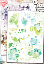 Stainy Rain - A5 Rub Ons - #7 - Aall and Create