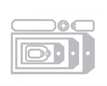 Die - Tag Collection by Tim Holtz - Framelits Die Set 8PK -  Sizzix