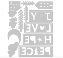 Die - Christmas Cutouts by Tim Holtz - Sizzix Thinlits Die Set 16PK - Sizzix