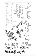 Stamp Set - Spring Bloom Sentiments - Clear Stamps Set 10PK -  Sizzix